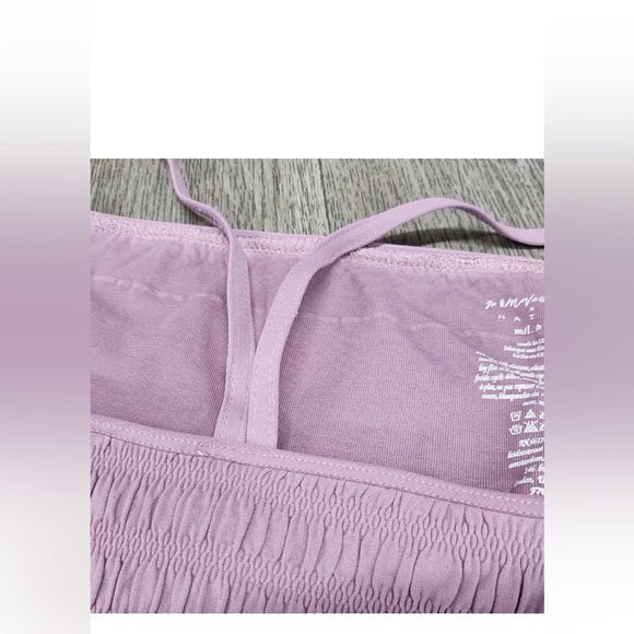 Free People Purple Tight Textured Tank EUC - Picture 3 of 3